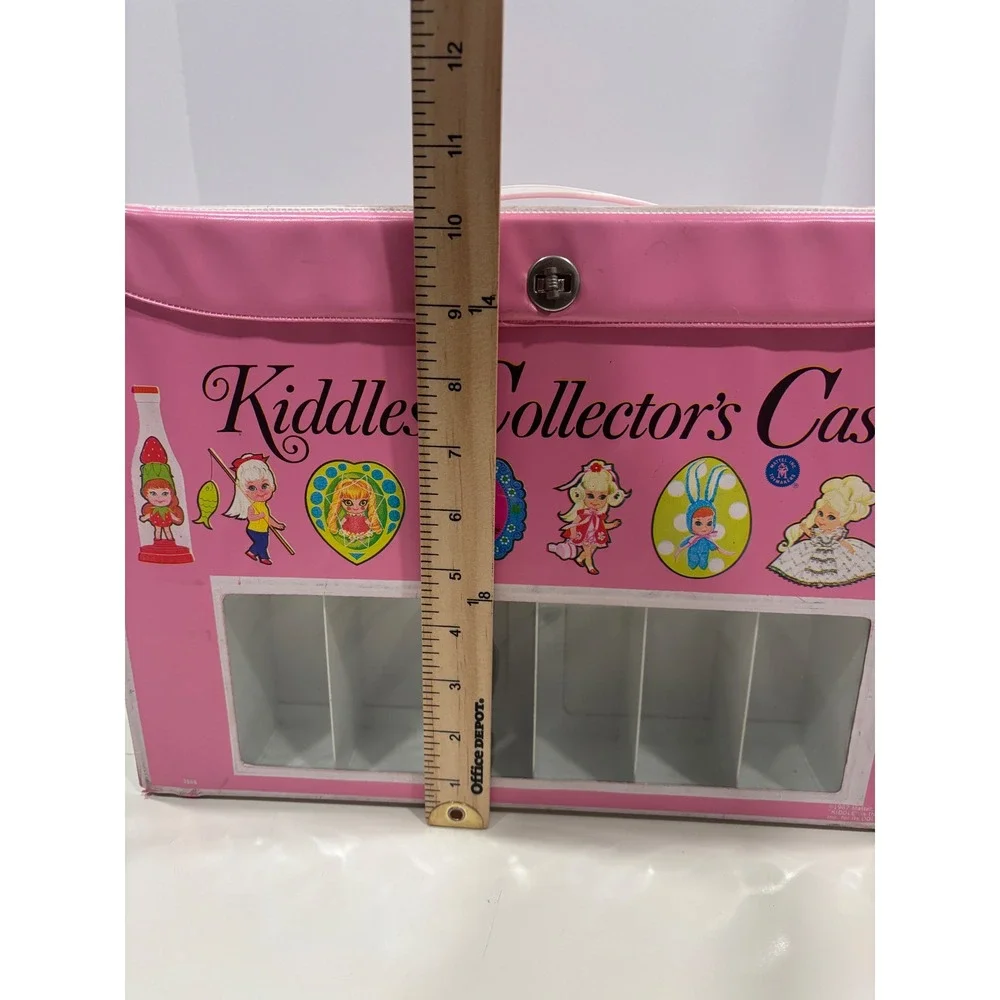 Vintage 1967 Mattel Liddle Kiddles Collector Case Pink Vinyl Carrying Doll Case